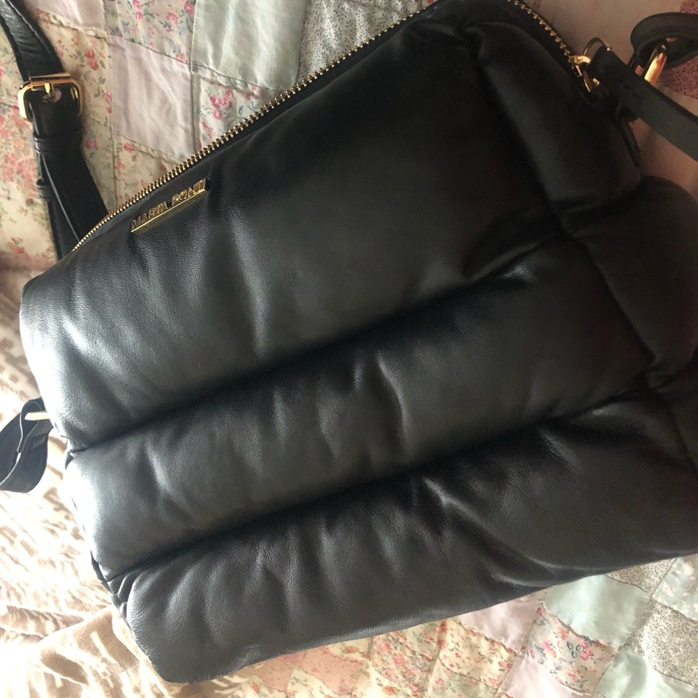 Marta Ponti black leather handbag - Picture 3 of 15